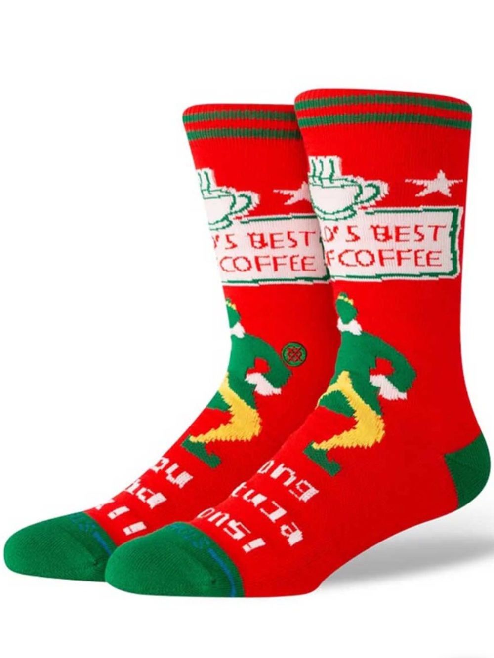 Stance X Elf Unisex Combed Cotton Mid Cushion Crew Socks - Worlds Best